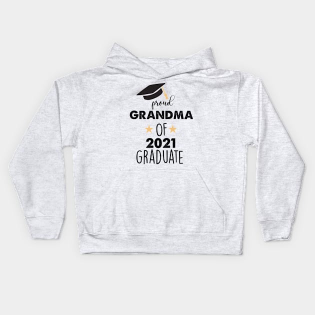 proud grandma of 2021 graduate Kids Hoodie by busines_night